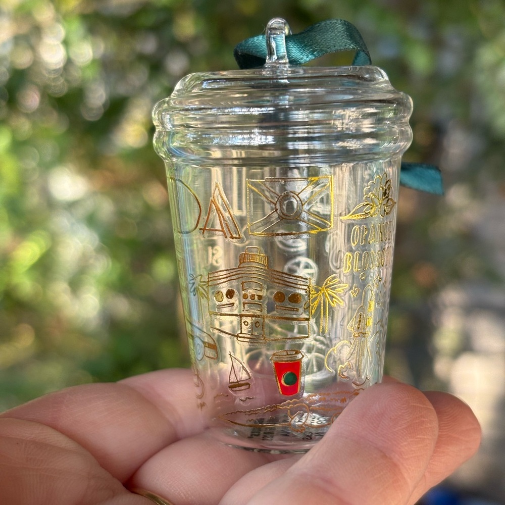Starbucks 2022 Christmas Ornament Been There Series FLORIDA glass - Picture 2 of 11